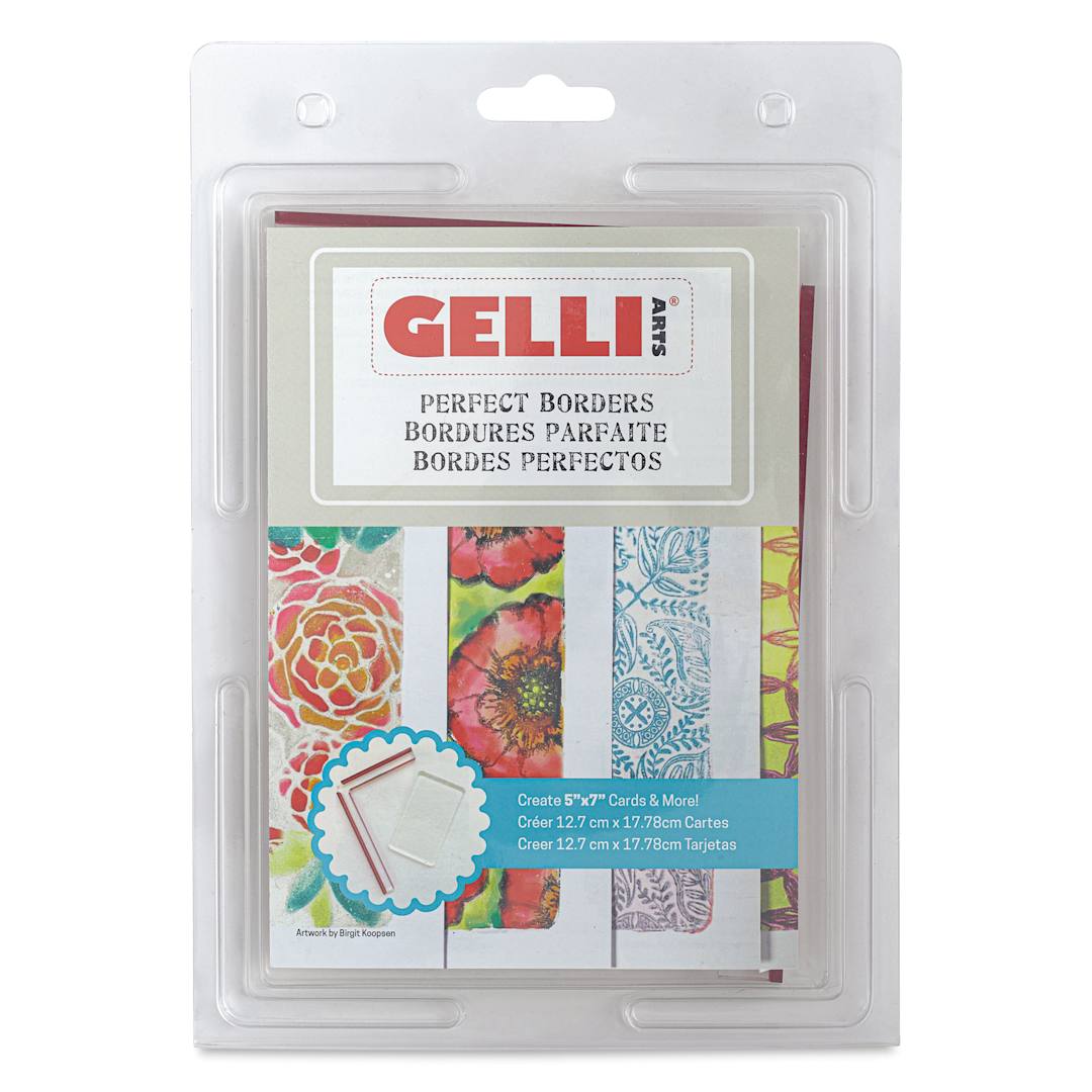 Open in modal - Gelli Arts Perfect Borders - 5" x 7" Kit, front of packaging