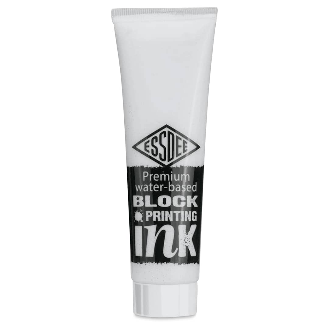 Open in modal - Essdee Premium Water-Based Block Printing Inks - White, 100 ml Tube