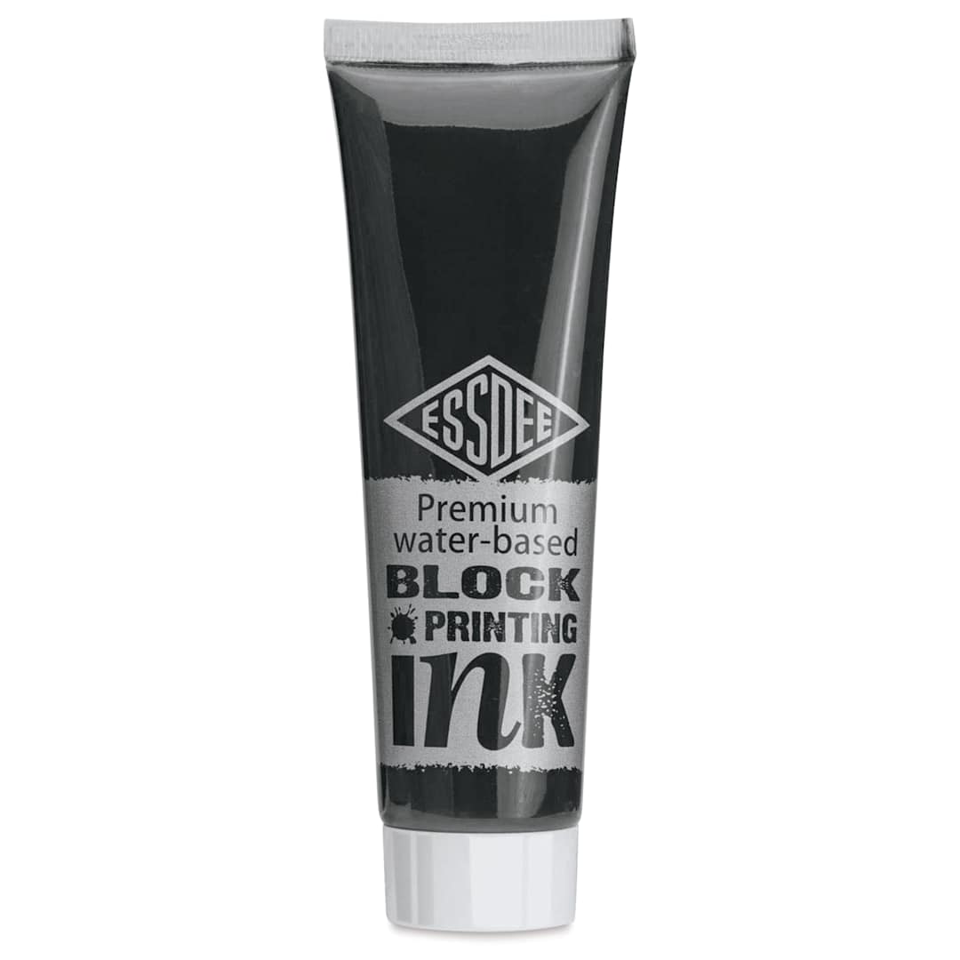 Open in modal - Essdee Premium Water-Based Block Printing Inks - Black, 100 ml Tube