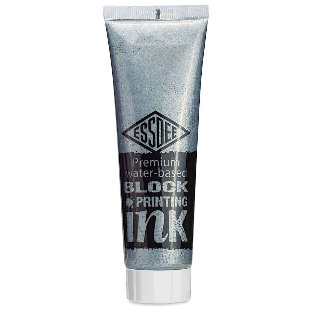 Open in modal - Essdee Premium Water-Based Block Printing Inks - Metallic Silver, 100 ml Tube