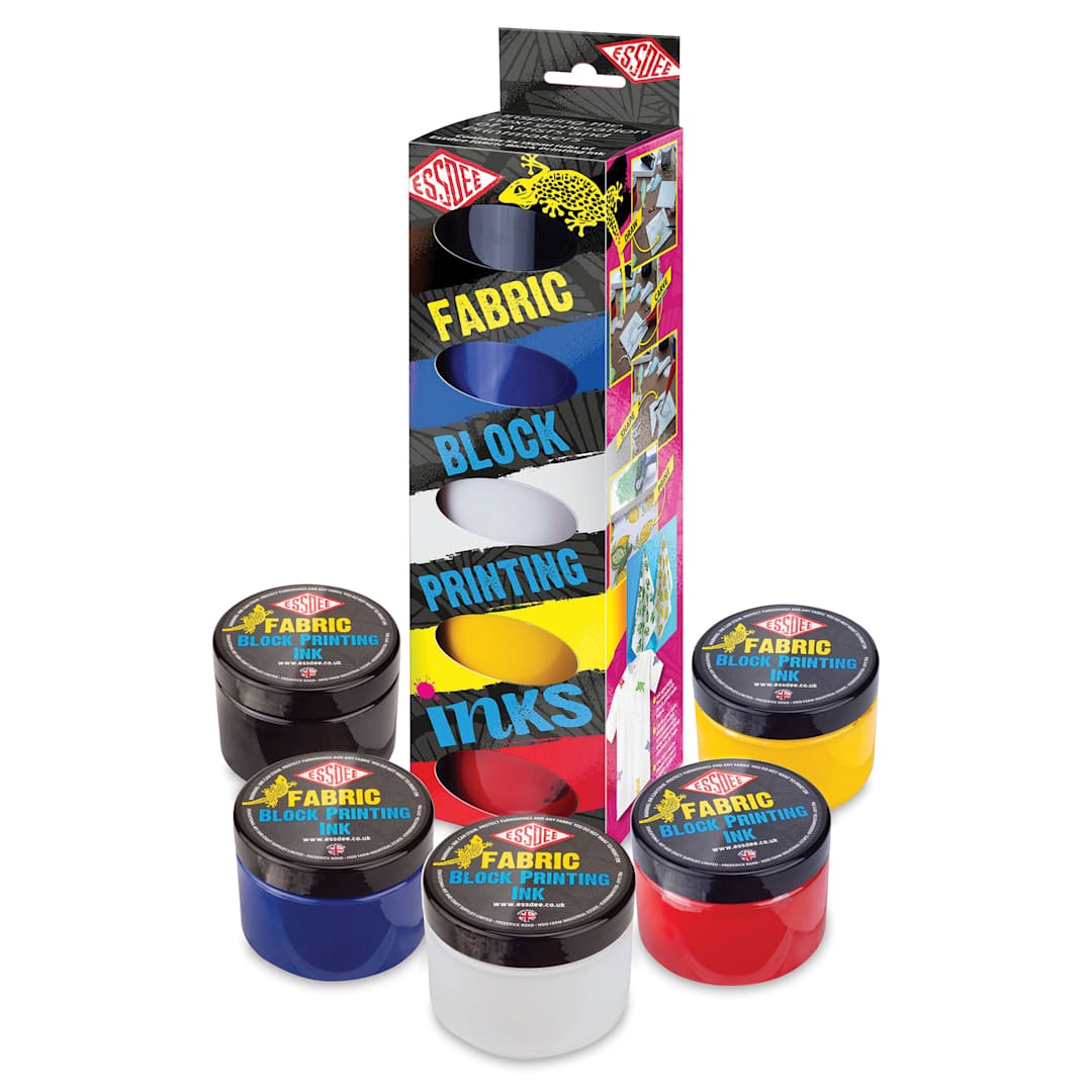 Open in modal - Essdee Fabric Block Printing Inks - Set of 5, 150 ml