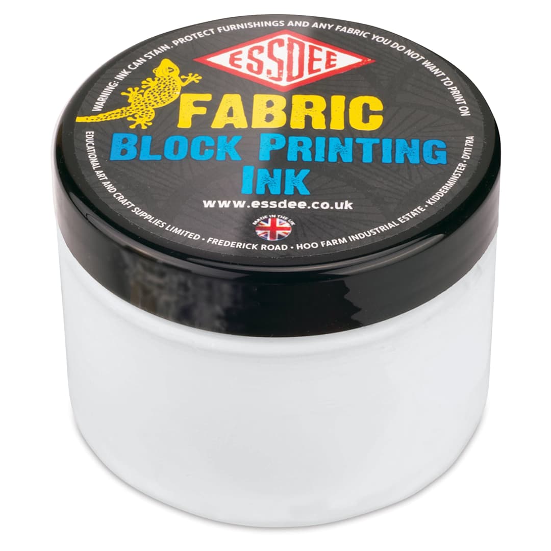 Open in modal - Essdee Fabric Block Printing Inks - White, 150 ml