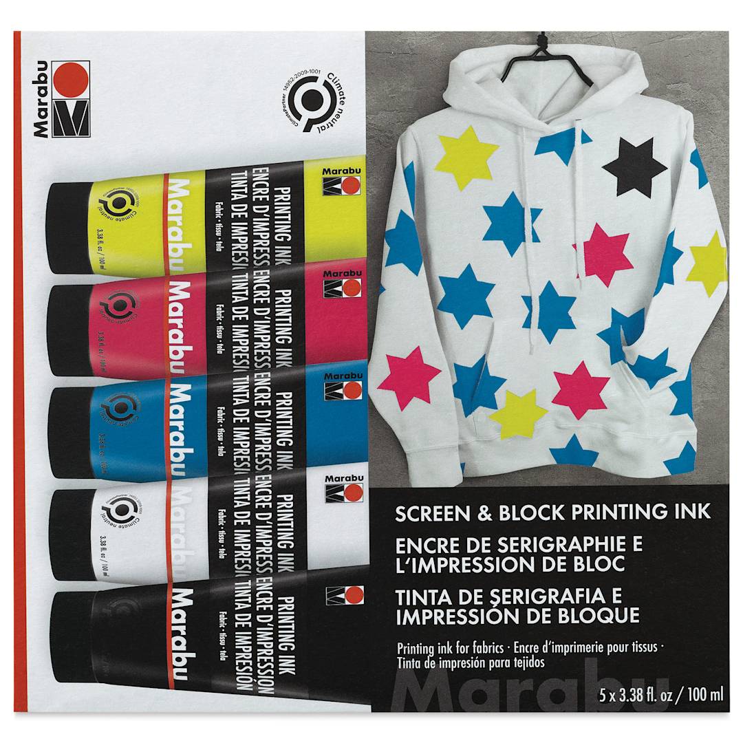 Open in modal - Marabu Screen & Block Printing Ink (Front of package)