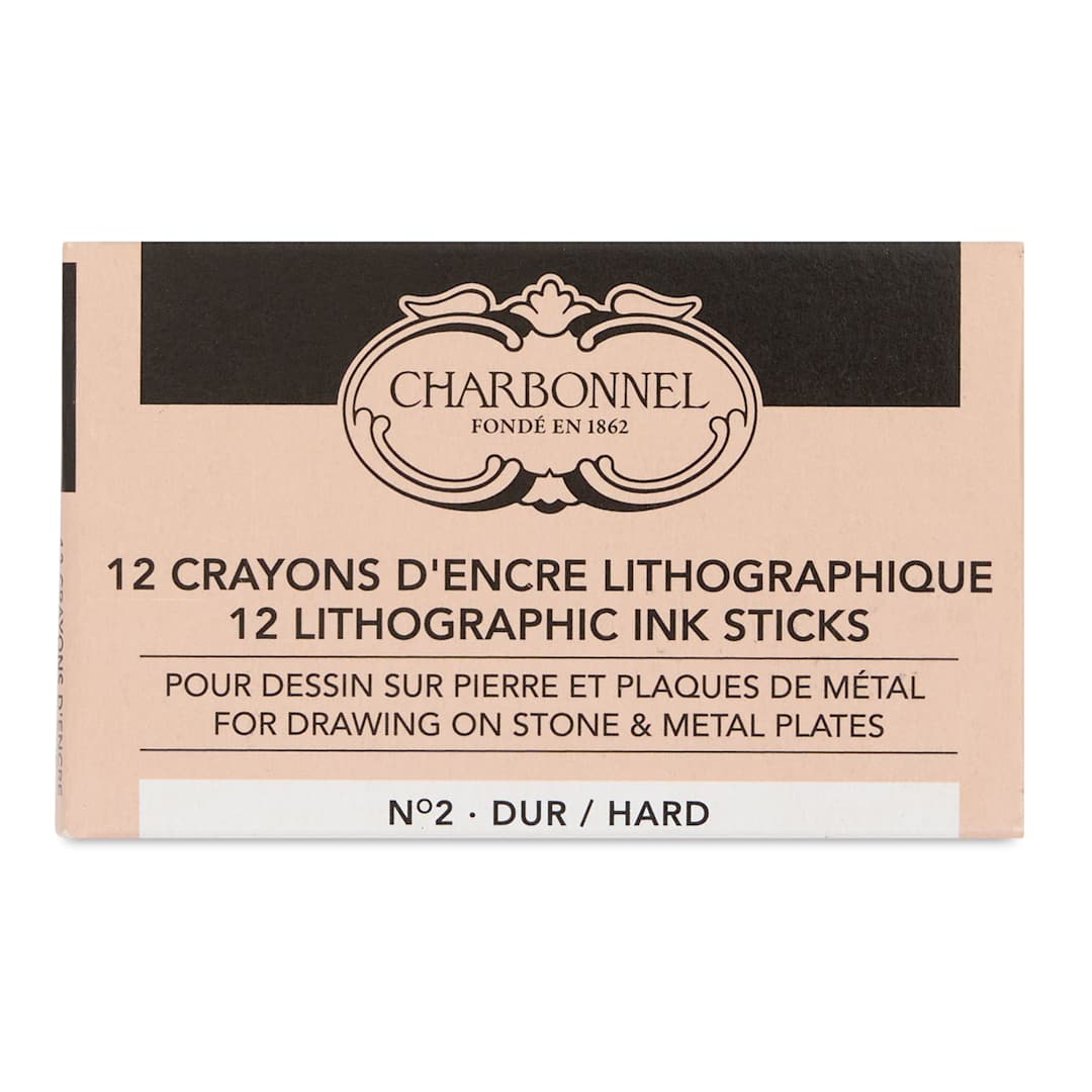 Open in modal - Charbonnel Lithographic Crayons - No 2 Hard, Pkg of 12, front of package