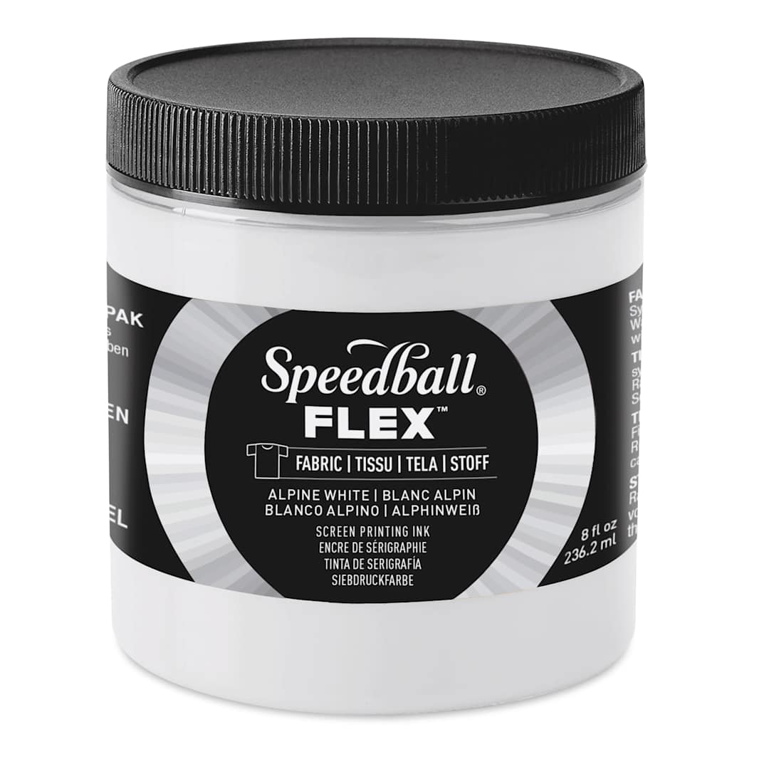 Open in modal - Speedball Flex Screen Printing Fabric Ink - Alpine White, 8 oz