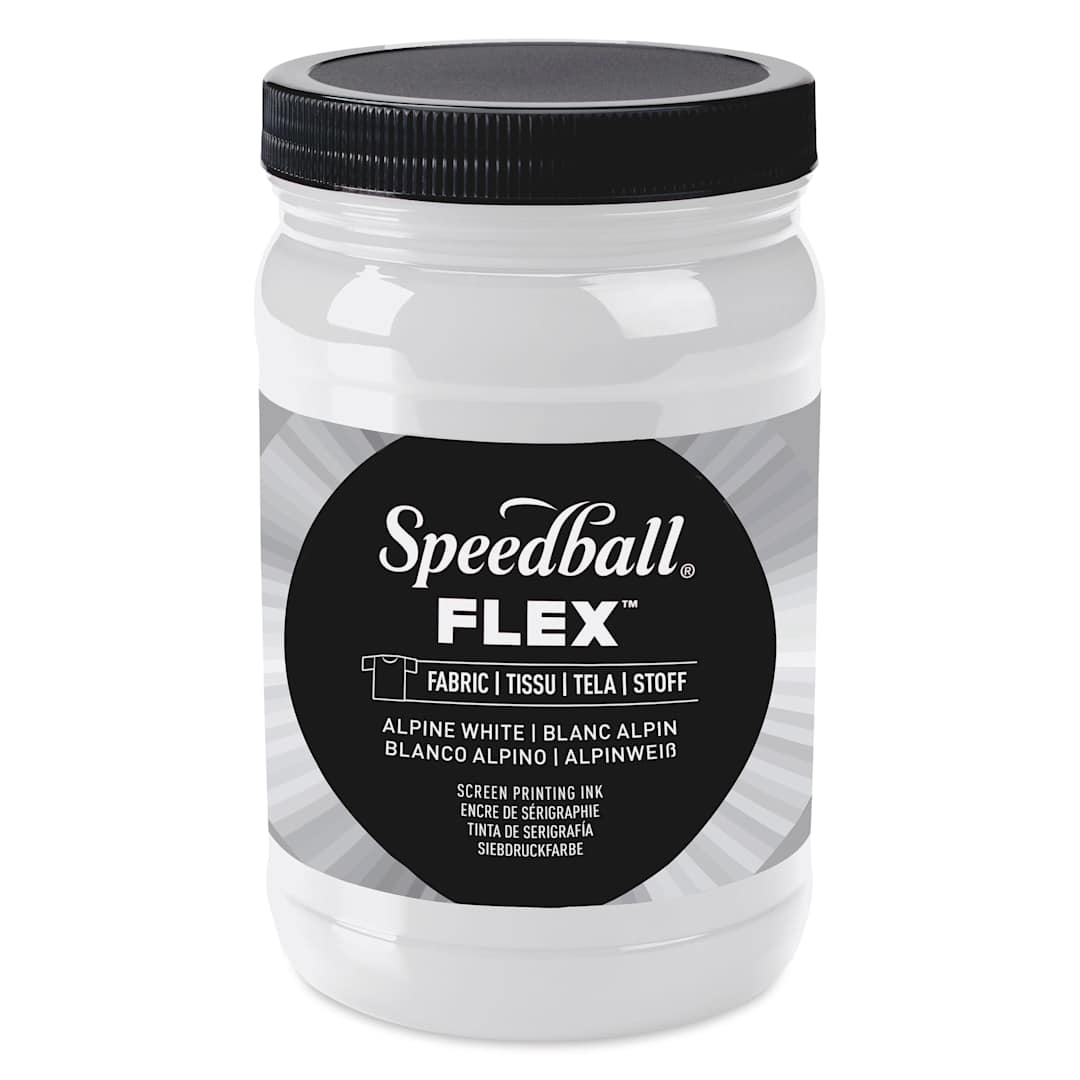 Open in modal - Speedball Flex Screen Printing Fabric Ink - Alpine White, 32 oz