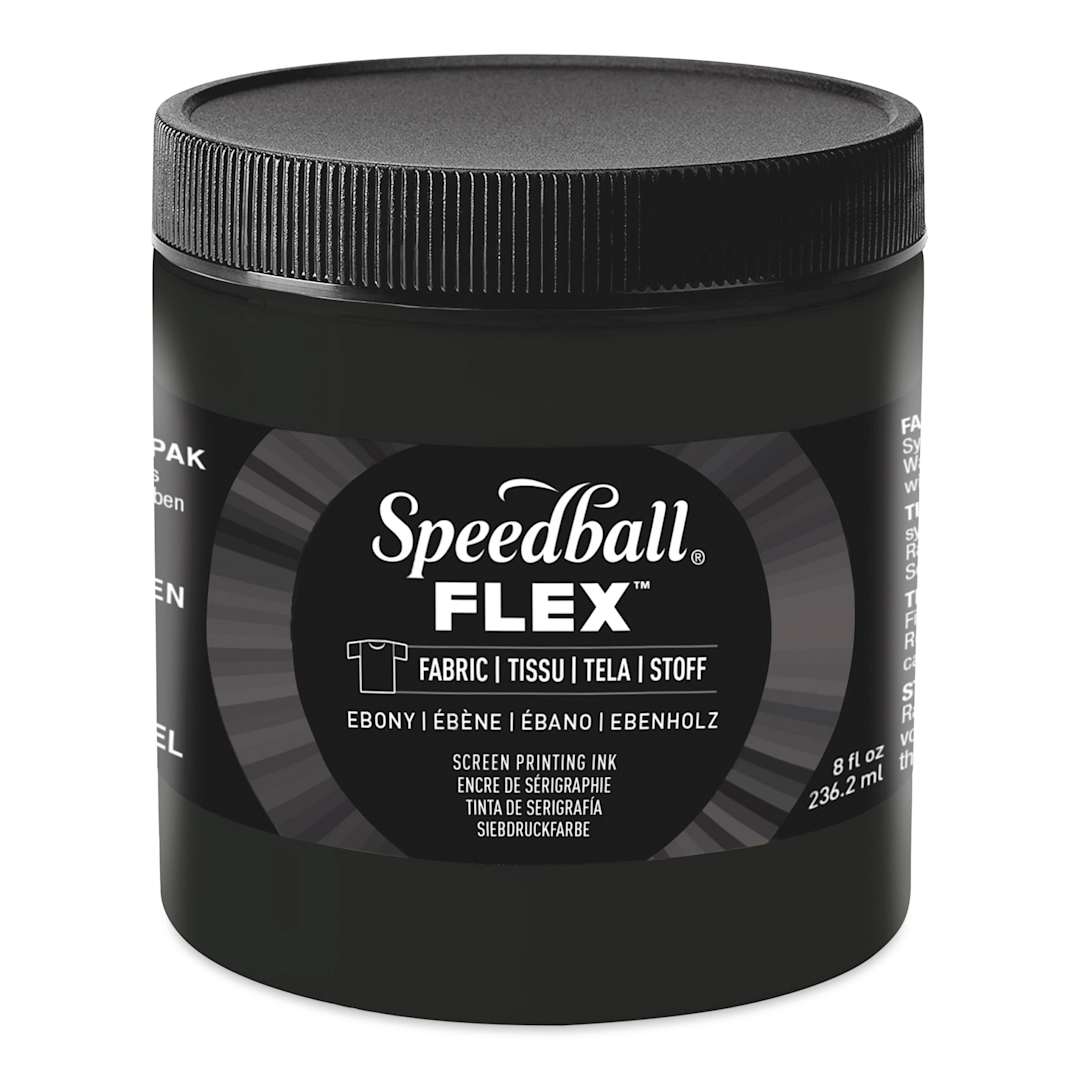 Open in modal - Speedball Flex Screen Printing Fabric Ink - Ebony, 8 oz