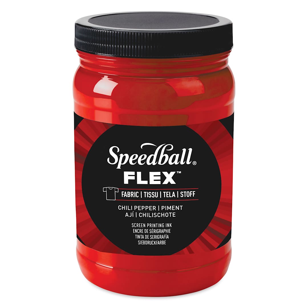 Open in modal - Speedball Flex Screen Printing Fabric Ink - Chili Pepper, 32 oz