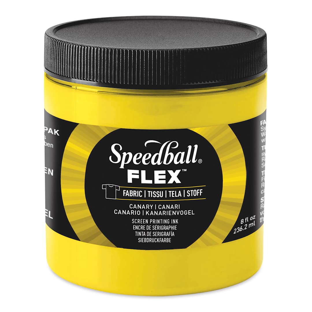 Open in modal - Speedball Flex Screen Printing Fabric Ink - Canary, 8 oz