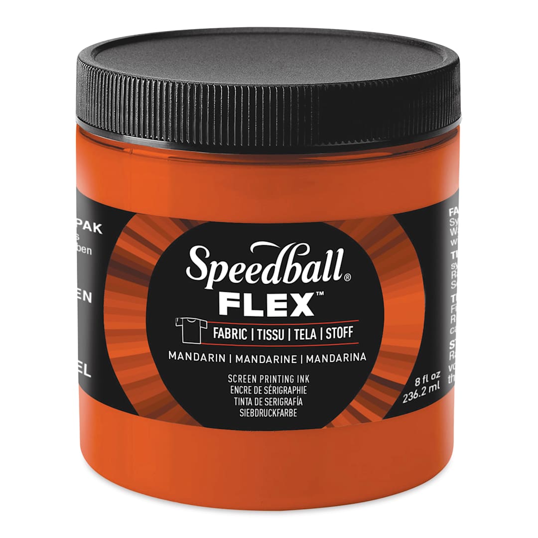 Open in modal - Speedball Flex Screen Printing Fabric Ink - Mandarin, 8 oz