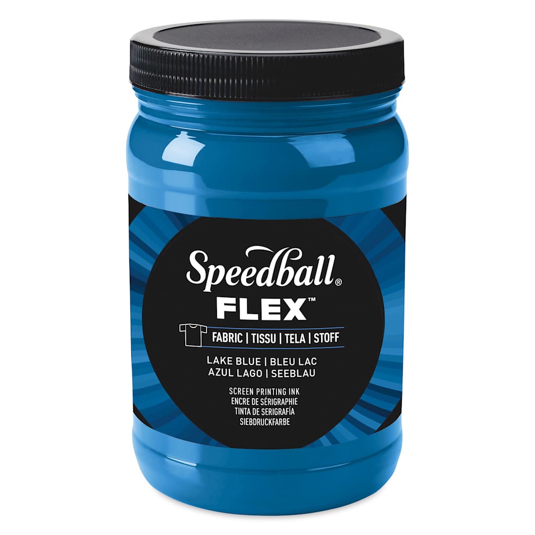 Open in modal - Speedball Flex Screen Printing Fabric Ink - Lake Blue, 32 oz