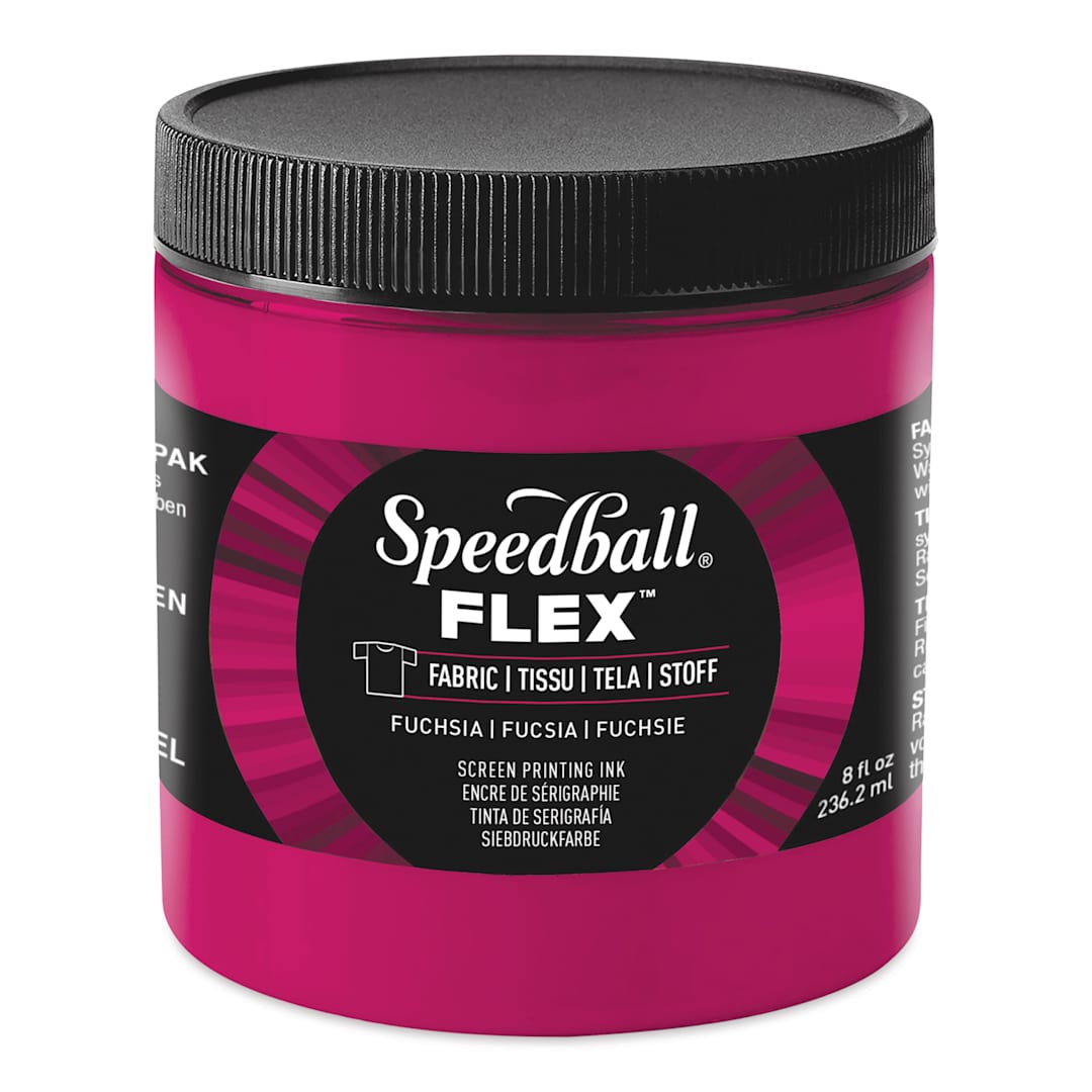 Open in modal - Speedball Flex Screen Printing Fabric Ink - Fuchsia, 8 oz