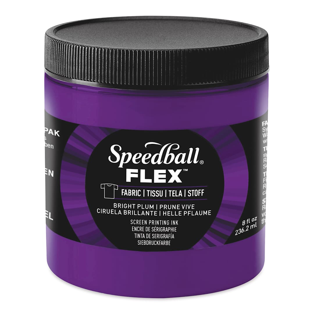 Open in modal - Speedball Flex Screen Printing Fabric Ink - Bright Plum, 8 oz