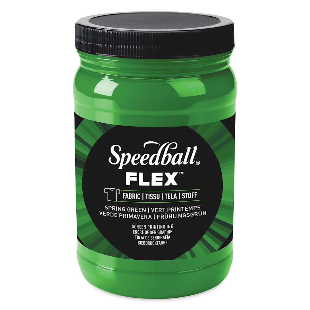 Open in modal - Speedball Flex Screen Printing Fabric Ink - Spring Green, 32 oz