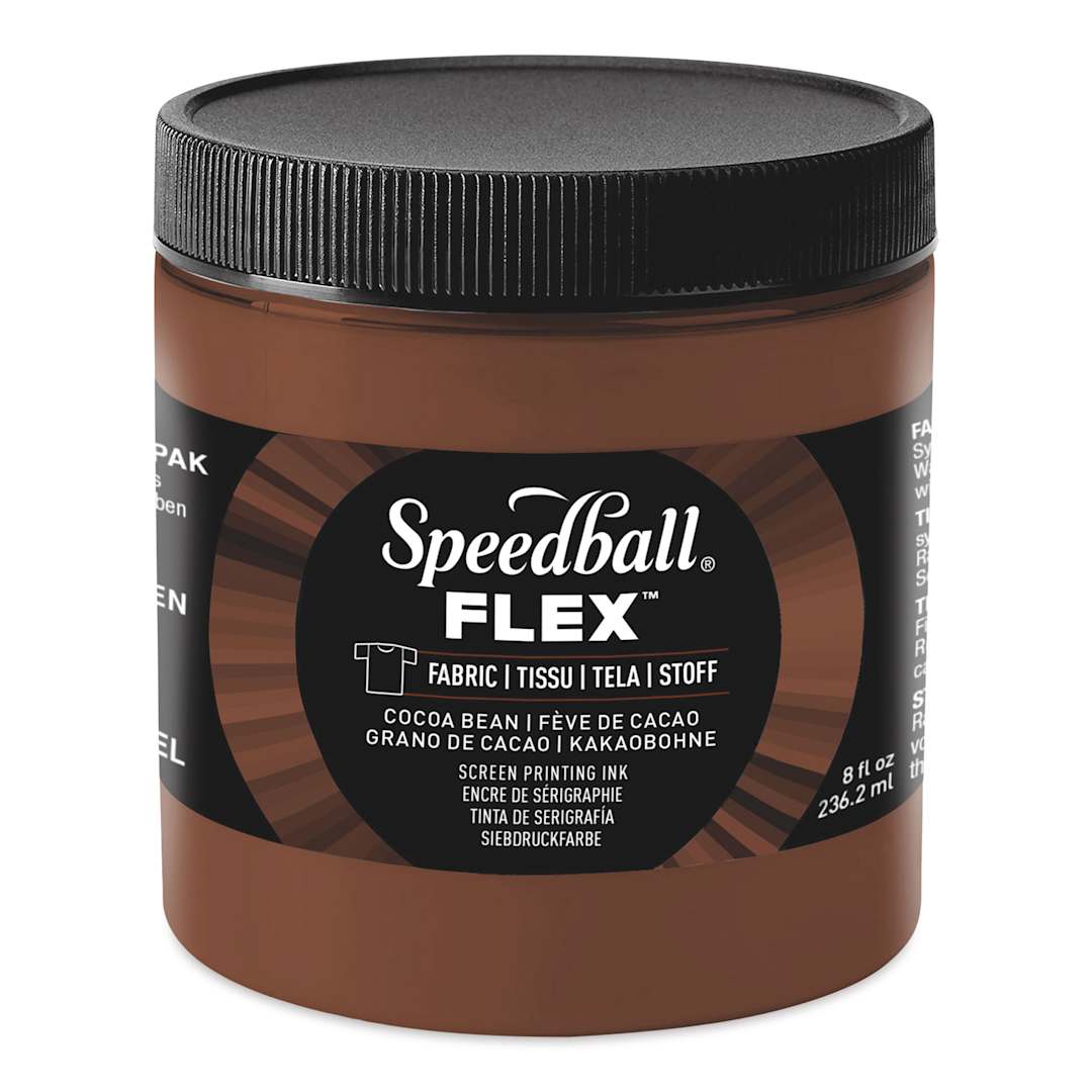 Open in modal - Speedball Flex Screen Printing Fabric Ink - Cocoa Bean, 8 oz
