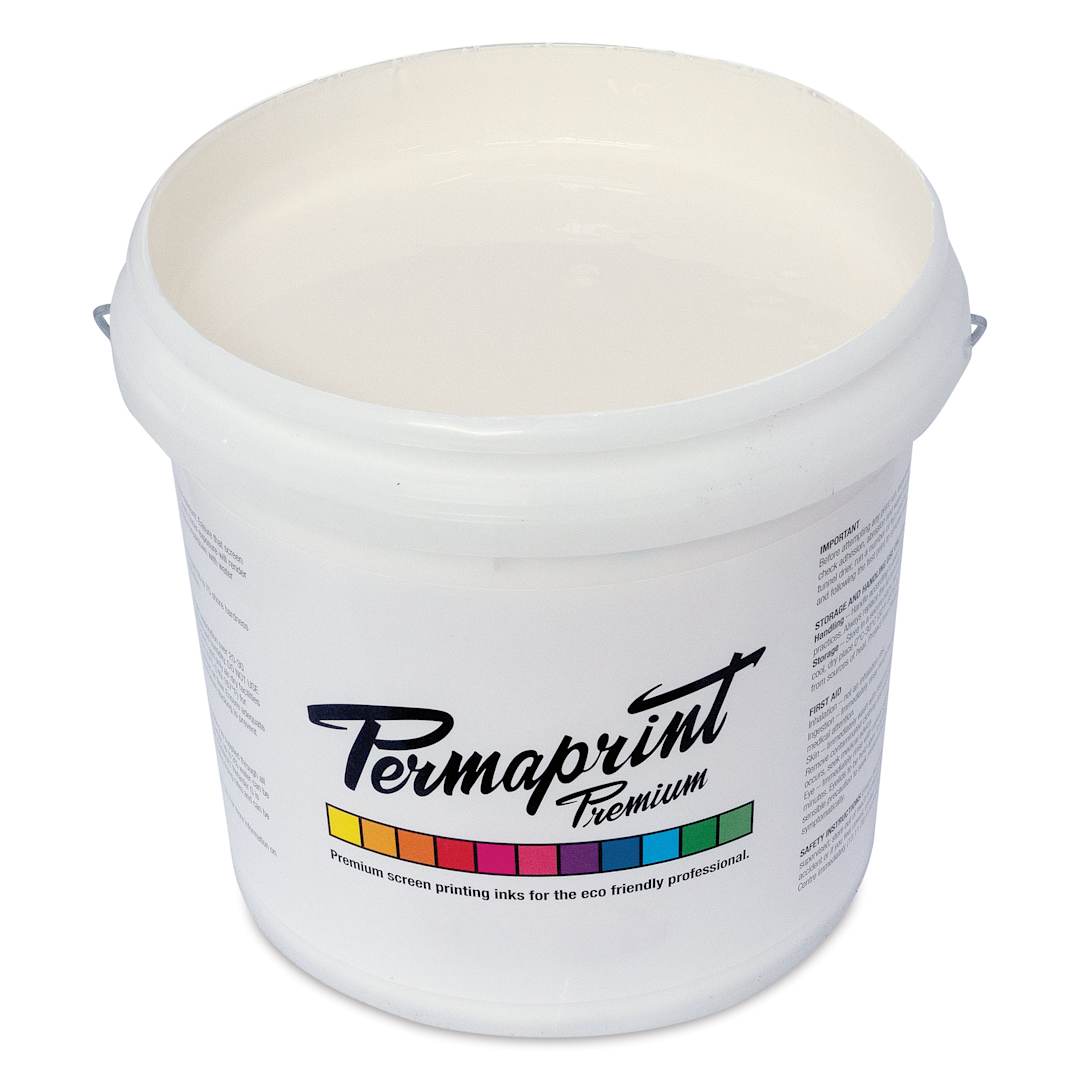Open in modal - Permaprint Premium Screen Ink - Aquatone White, 4 L