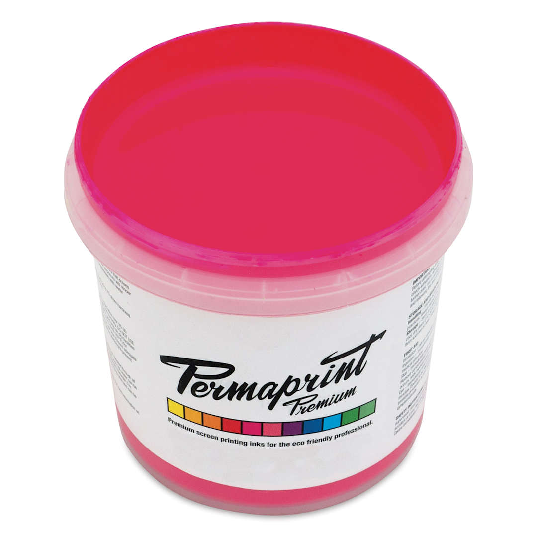 Open in modal - Permaprint Premium Screen Ink - Glow Magenta, 1 L