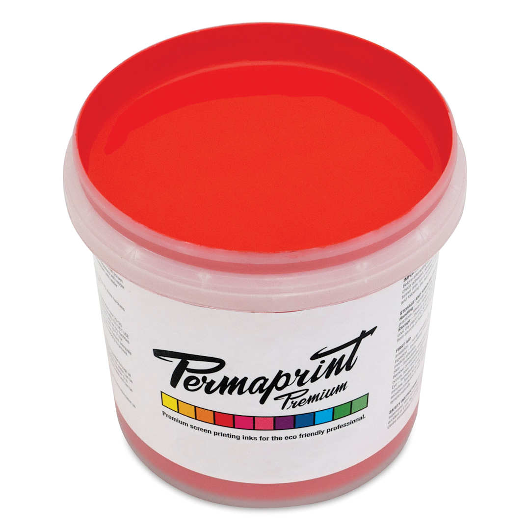 Open in modal - Permaprint Premium Screen Ink - Aquatone Red Y/S Scarlet, 1 L