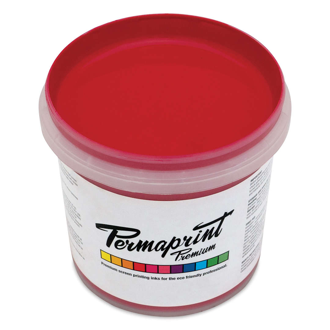 Open in modal - Permaprint Premium Screen Ink - Aquatone Red B/S Carmine, 1 L