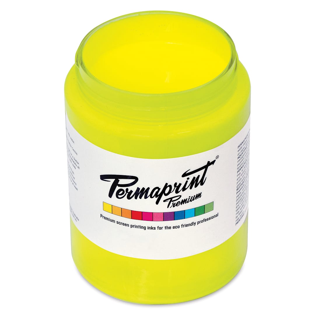 Open in modal - Permaprint Premium Screen Ink - Glow Yellow, 300 ml