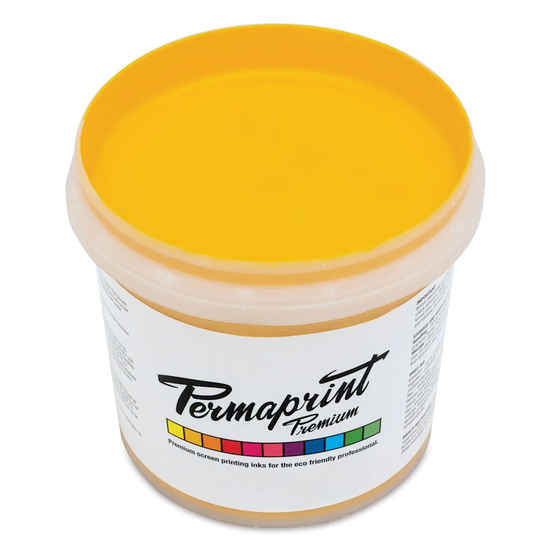 Open in modal - Permaprint Premium Screen Ink - Aquatone Yellow R/S Golden Yellow, 1 L