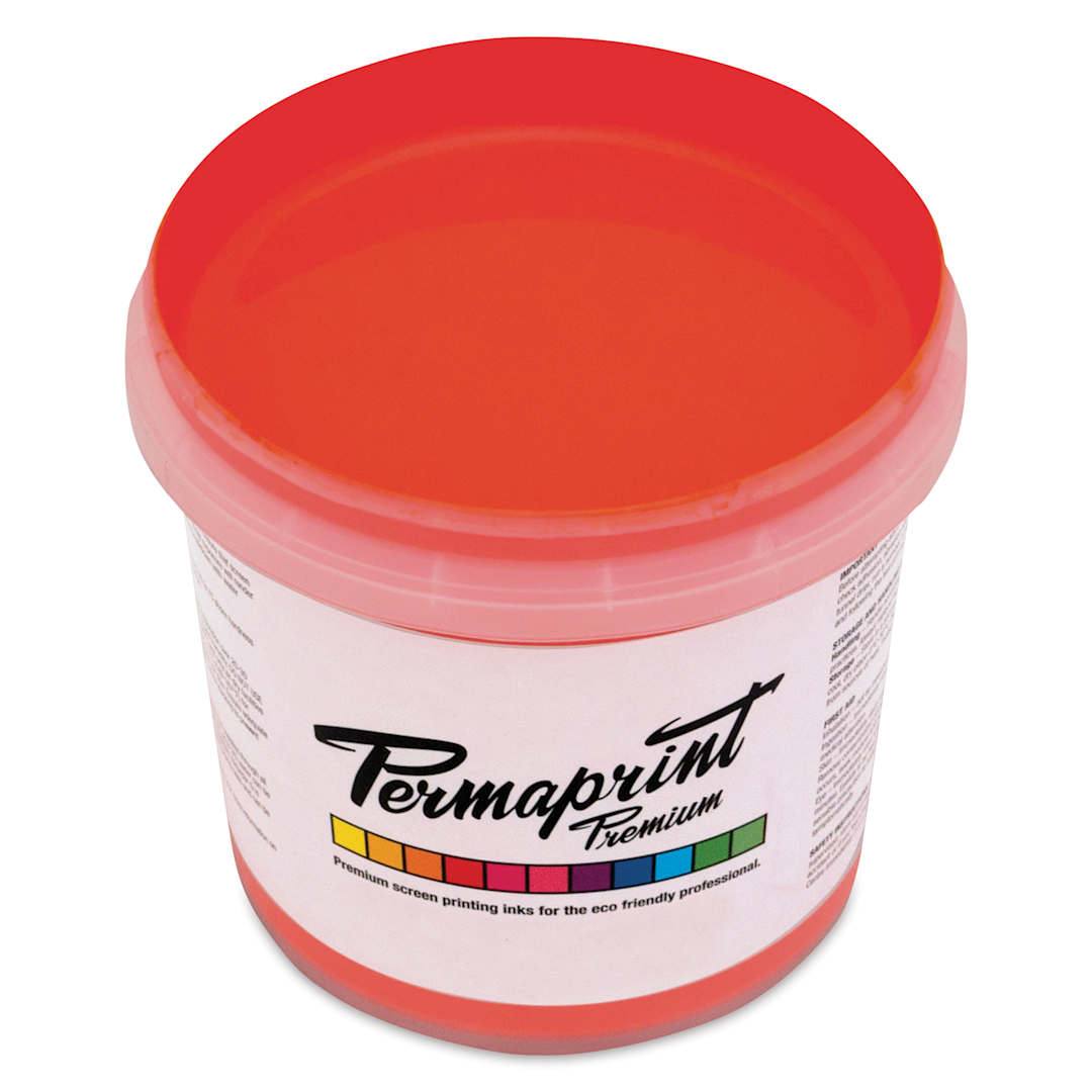 Open in modal - Permaprint Premium Screen Ink - Glow Orange, 1 L