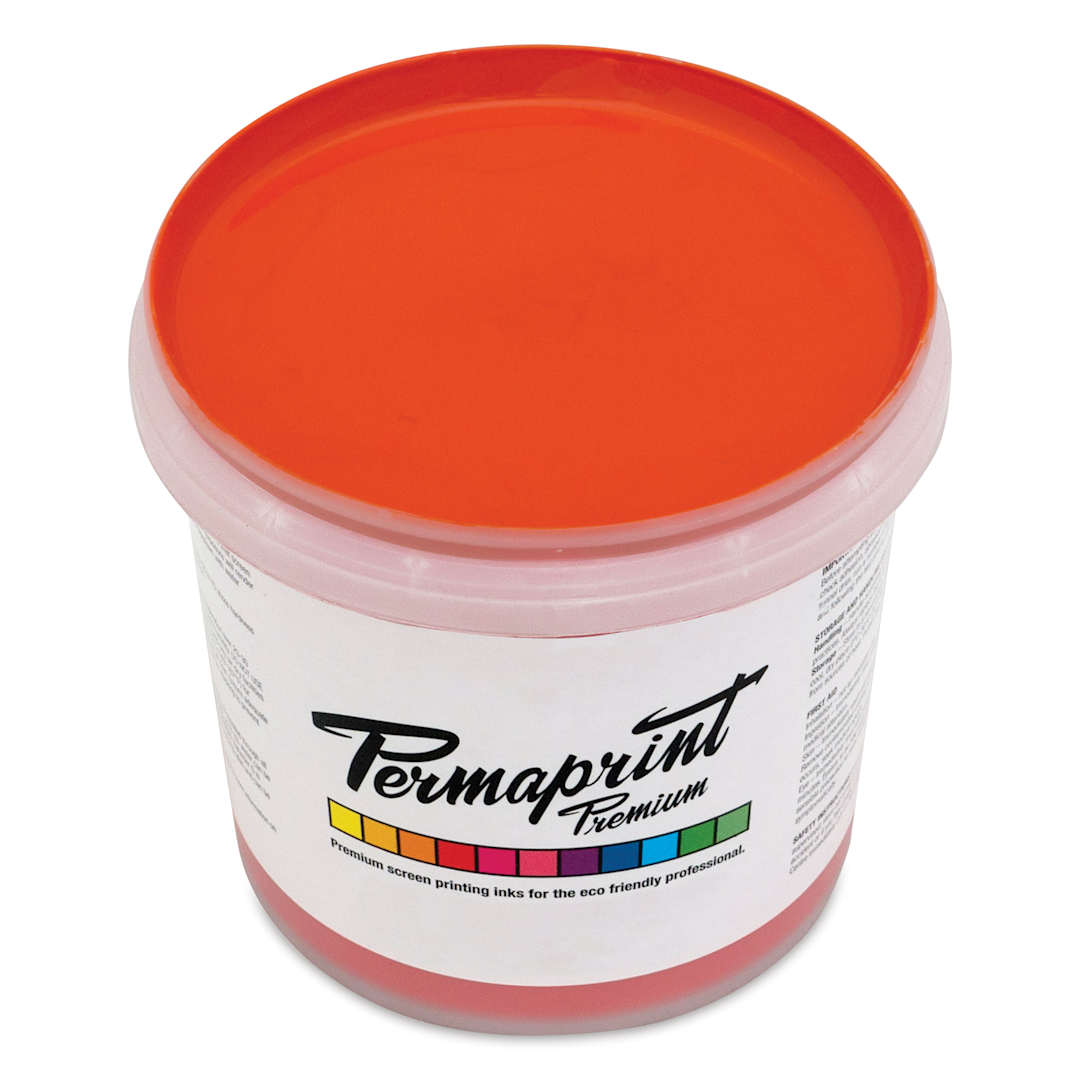 Open in modal - Permaprint Premium Screen Ink - Aquatone Orange, 1 L