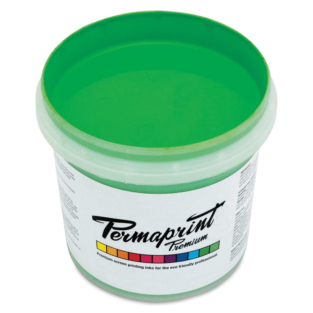 Open in modal - Permaprint Premium Screen Ink - Glow Green, 1 L