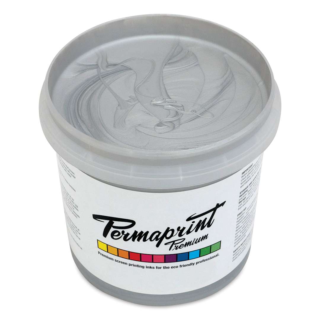 Open in modal - Permaprint Premium Screen Ink - Pearl Silver, 1 L
