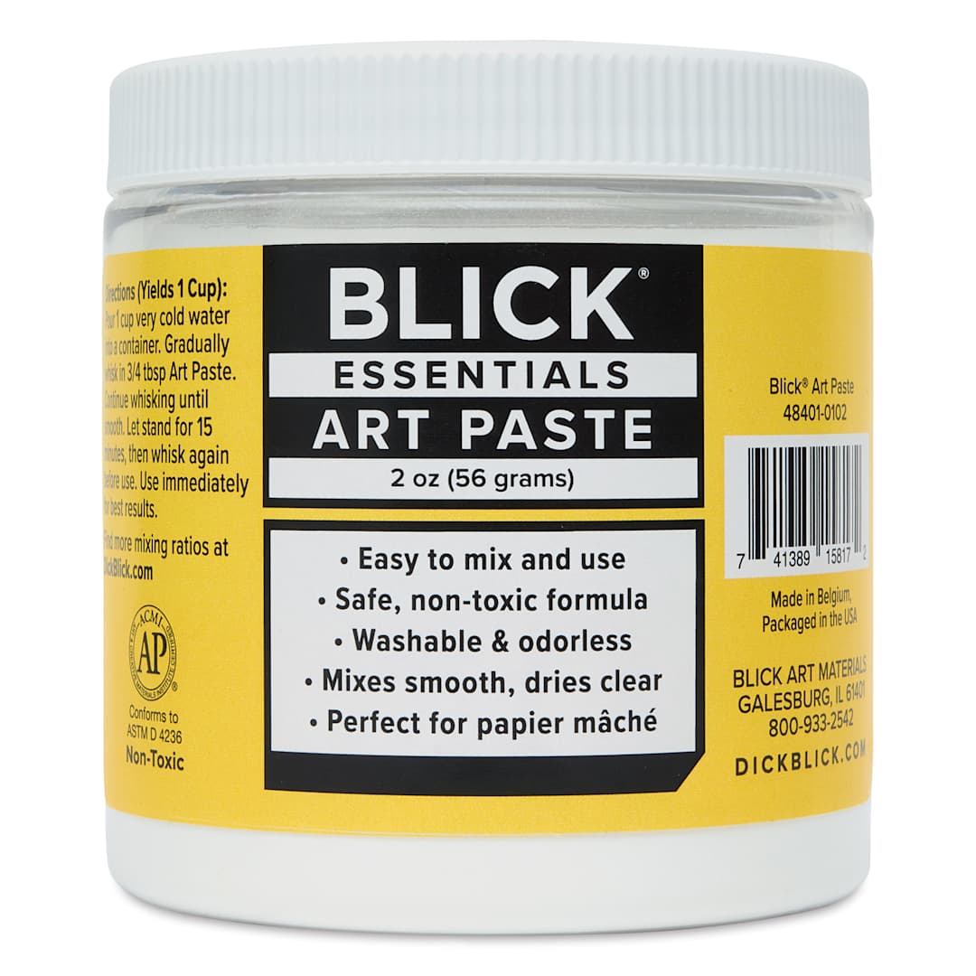 Open in modal - Blick Essentials Art Paste - 2 oz, front of jar