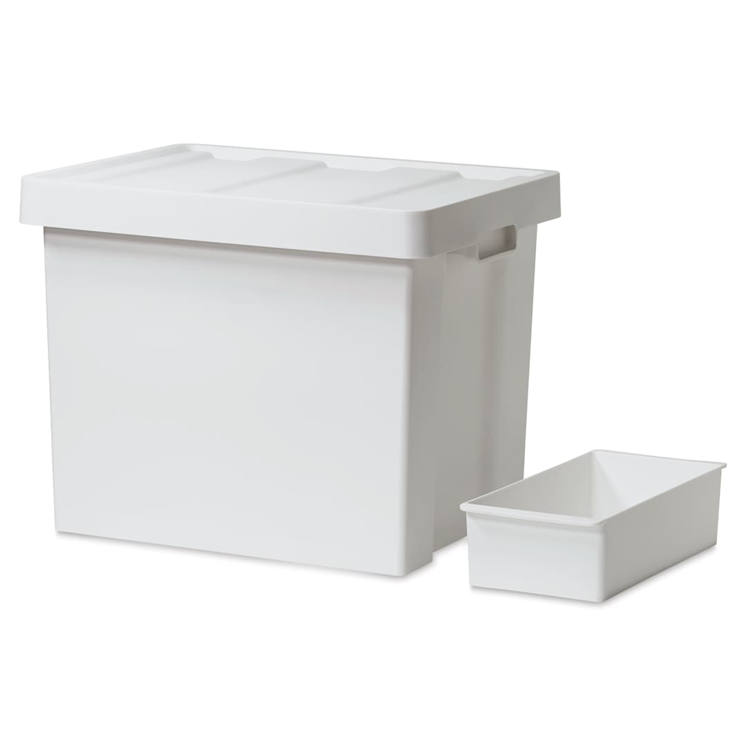 Open in modal - Like-It Store-Up Container with Tray - Deep, White