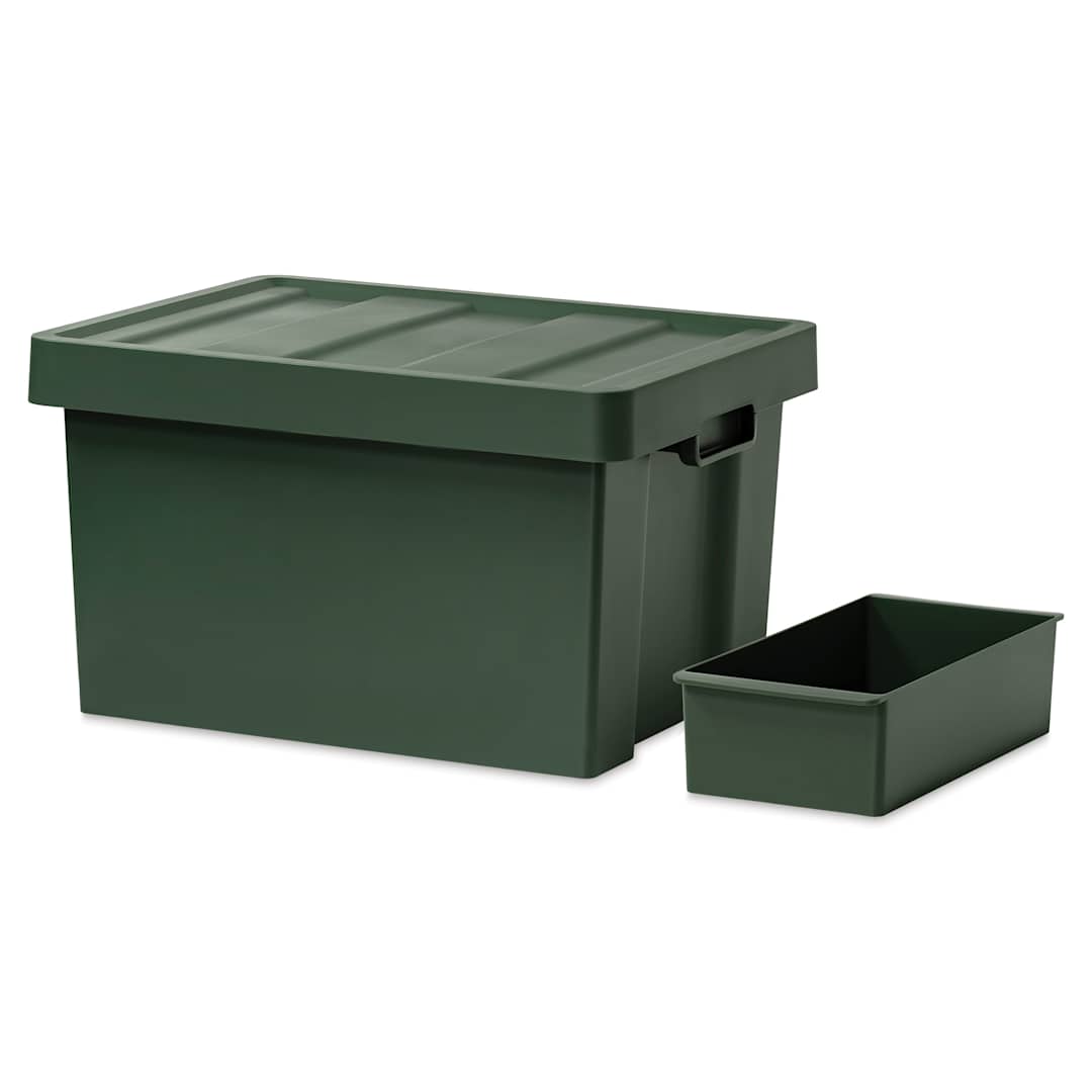 Open in modal - Like-It Store-Up Container with Tray - Shallow, Green