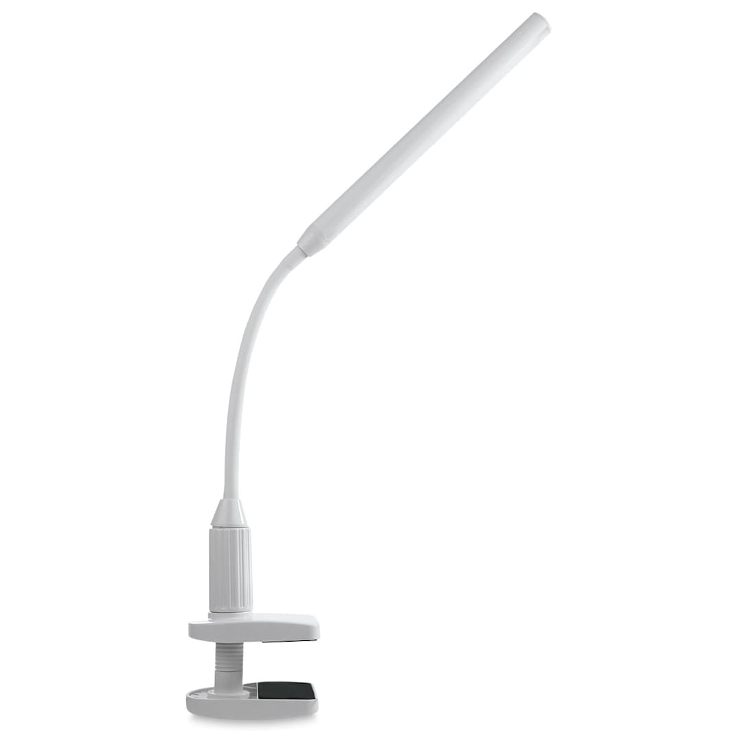 Open in modal - Daylight UnoLamp - Side view of Table lamp with Clamp attachment