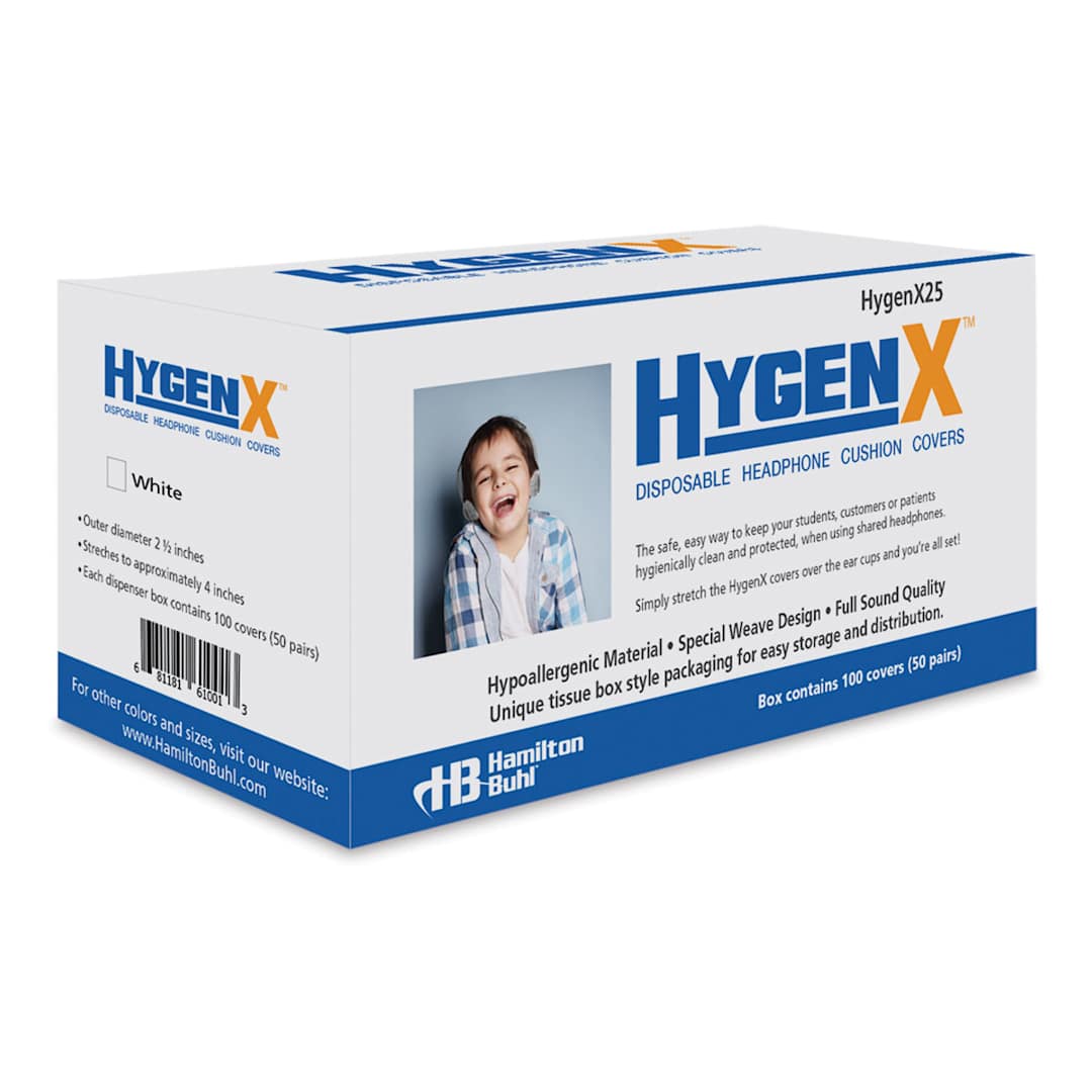 Open in modal - Hamilton Buhl Sanitary Headphone Covers-front of package of small size covers