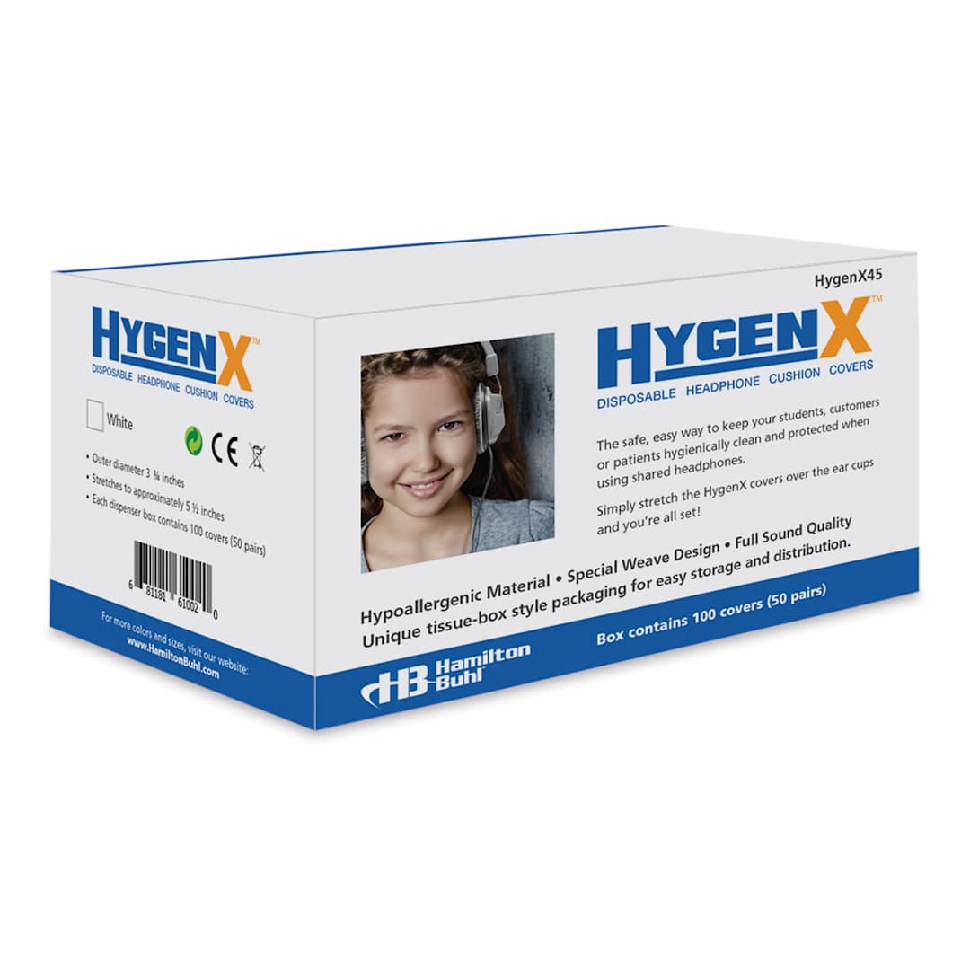 Open in modal - Hamilton Buhl Sanitary Headphone Covers-front of package of large size covers