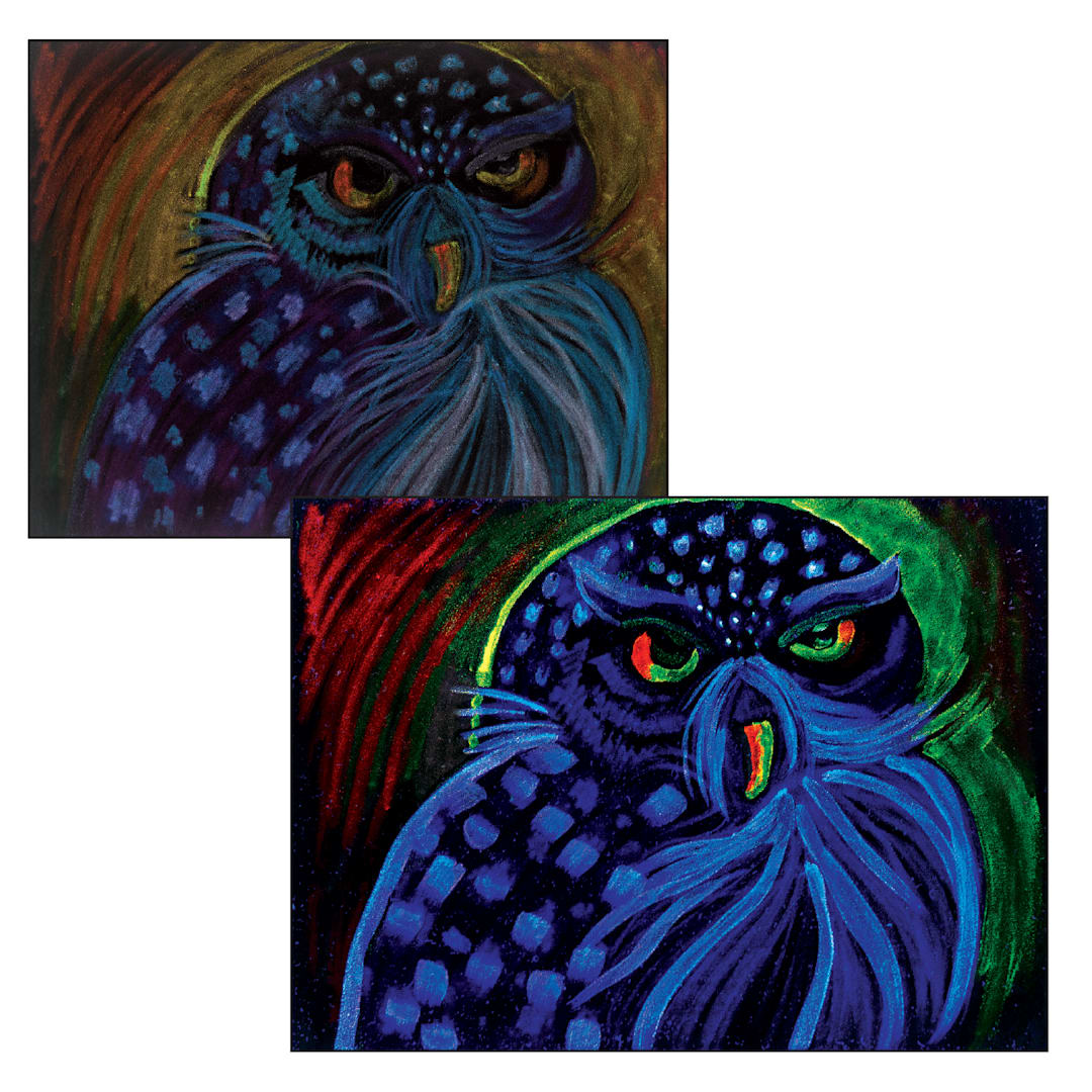 Open in modal - black velvet mystery painting