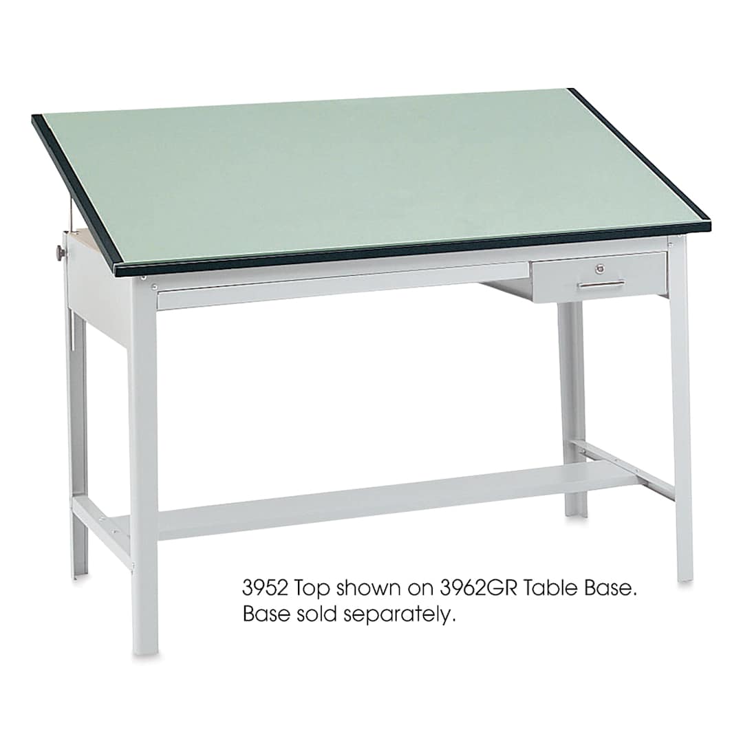 Open in modal - Safco Professional Drafting Table - 37-1/2" x 60", Light Green, Top Only