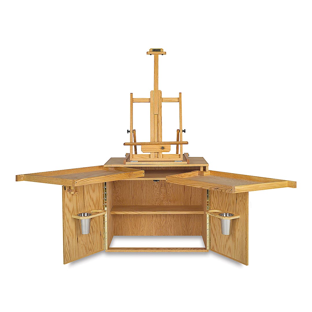 Open in modal - Best Urania's Desk - with swinging doors open to 45 degrees