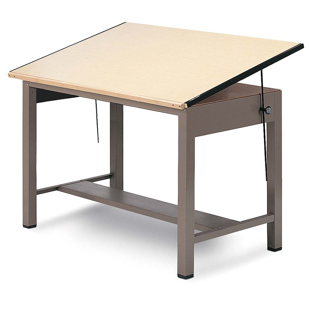 Open in modal - Mayline Ranger Small Steel Four-Post Drawing Table - 60" x 37-1/2"