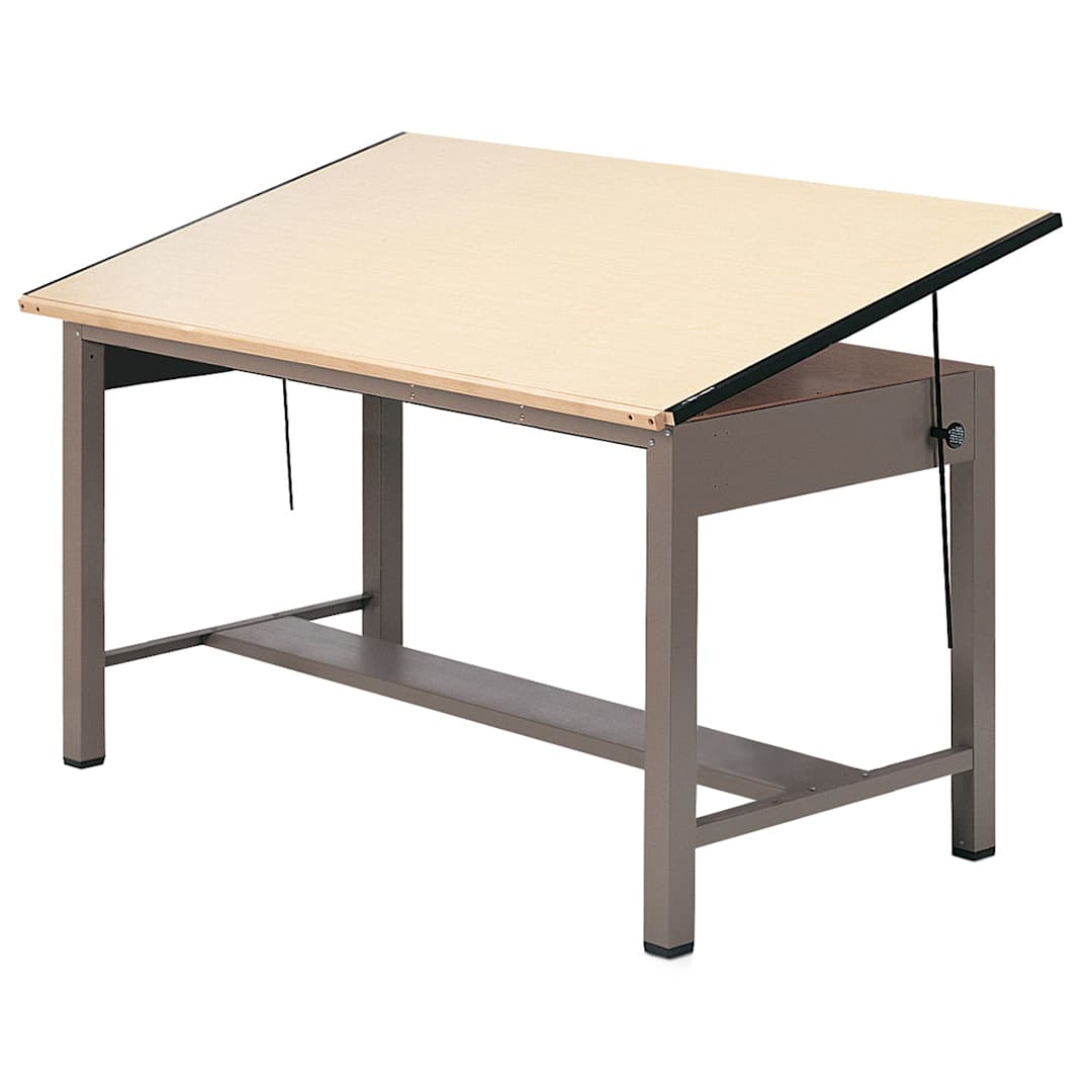 Open in modal - Mayline Ranger Large Steel Four-Post Drawing Table - 72" x 43-1/2"