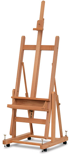Open in modal - Mabef Convertible Easel - Front Right Angle View in upright position