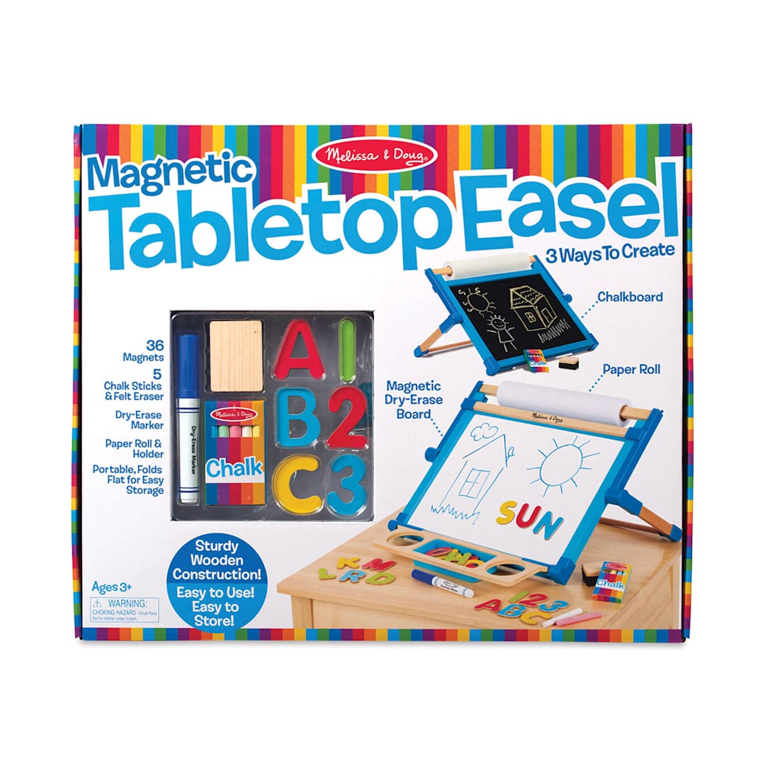 Open in modal - Melissa & Doug Double-Sided Magnetic Tabletop Easel (In packaging)