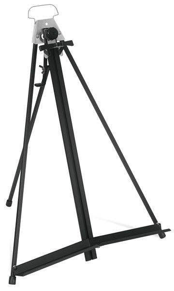 Open in modal - Locking Aluminum Table Easel - Left angled view of empty Easel