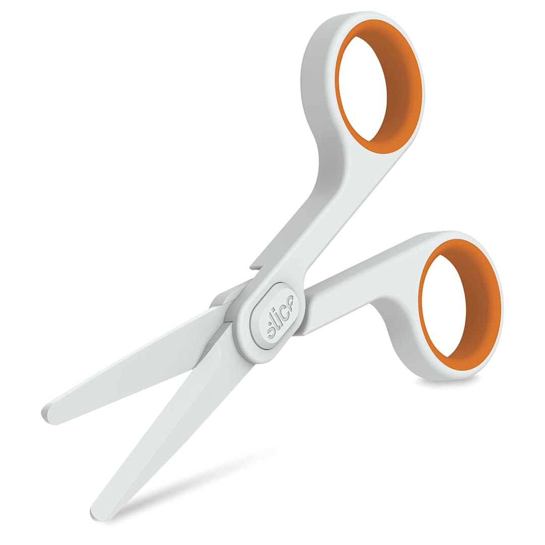 Open in modal - Slice Small Ceramic Scissors, 5.5", Rounded Tip, Open