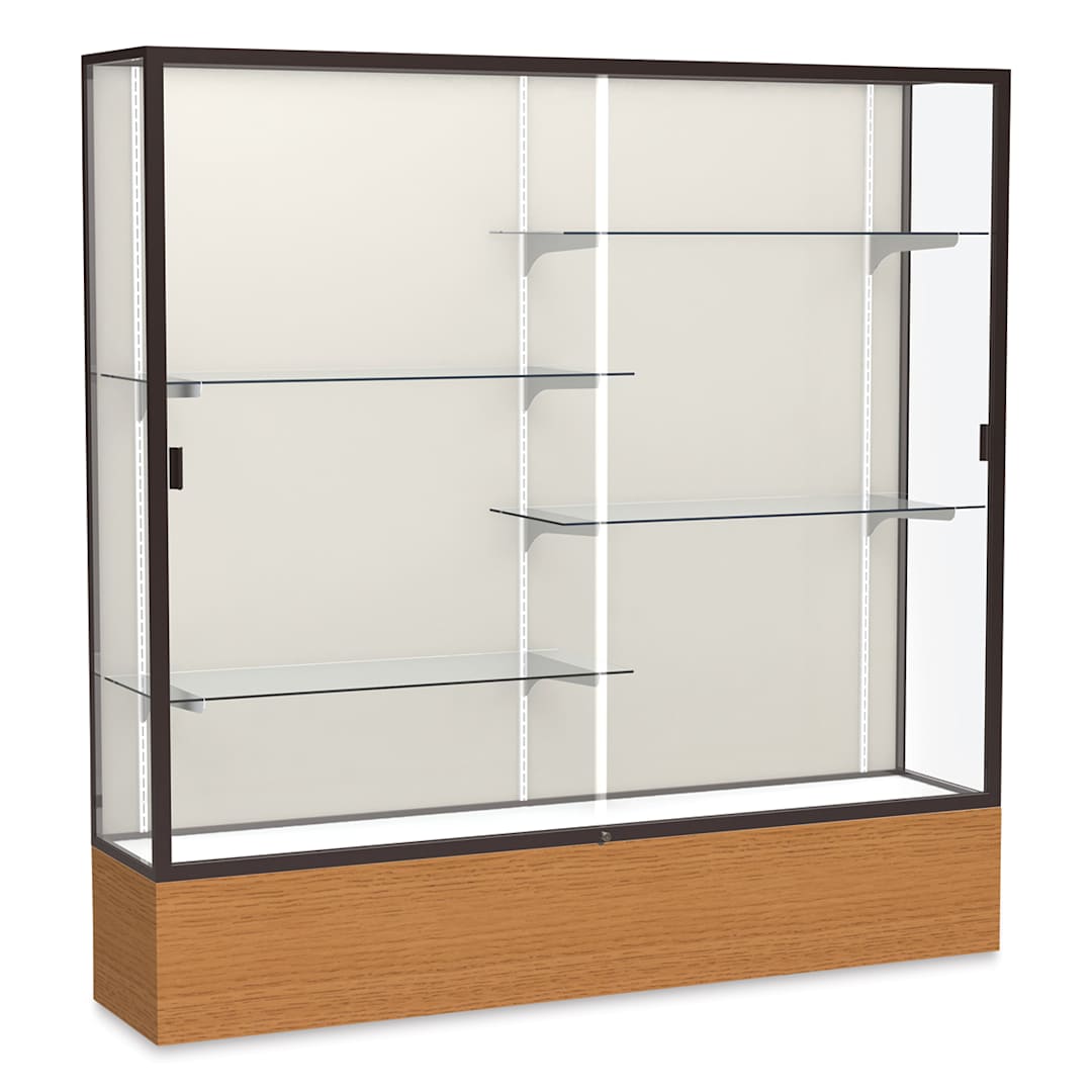 Open in modal - Waddell Reliant Series Display Case - 72", Plaque Back