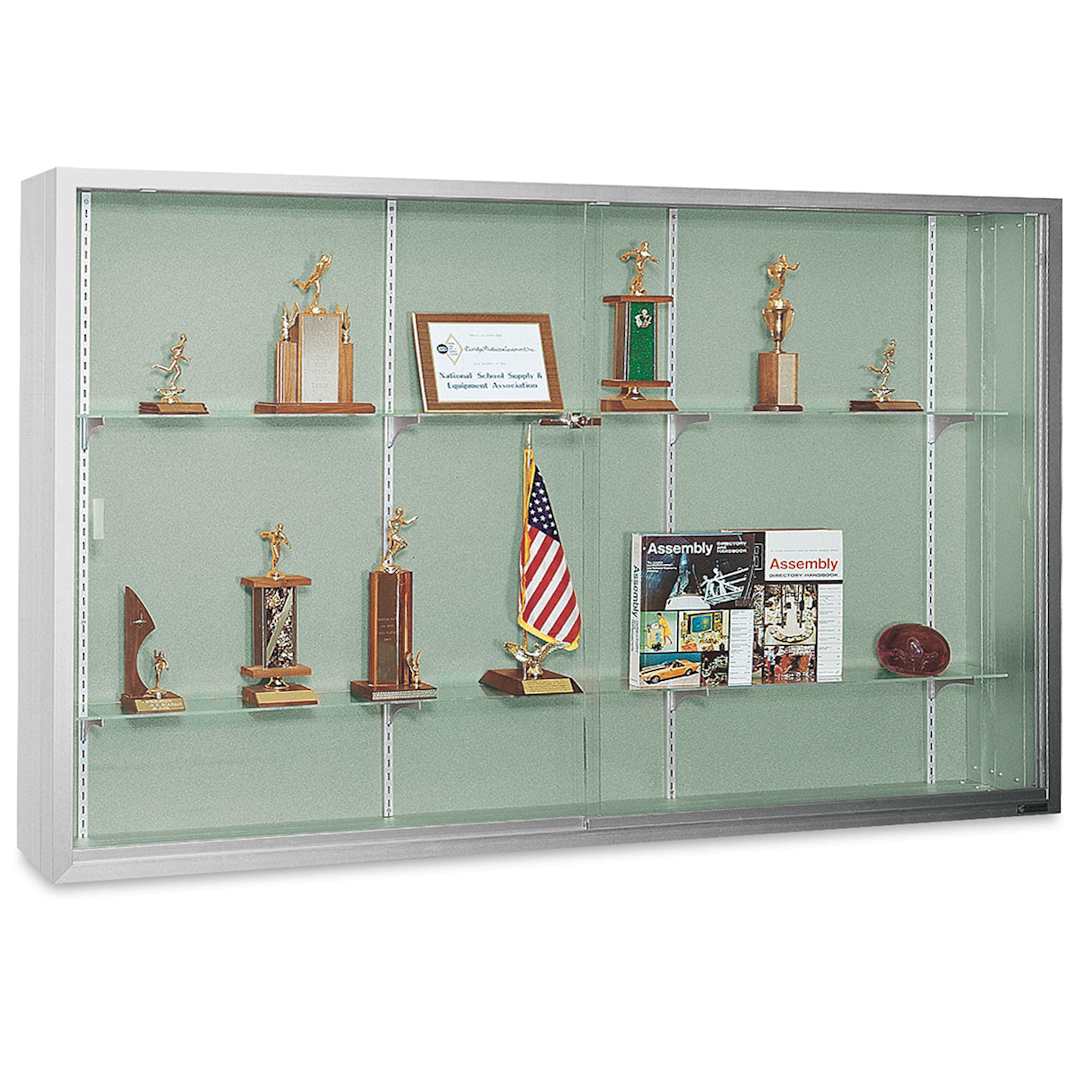 Open in modal - Claridge Sliding Door Display Case - 4 ft x 6 ft x 10 3/4", Dawn Fabricork