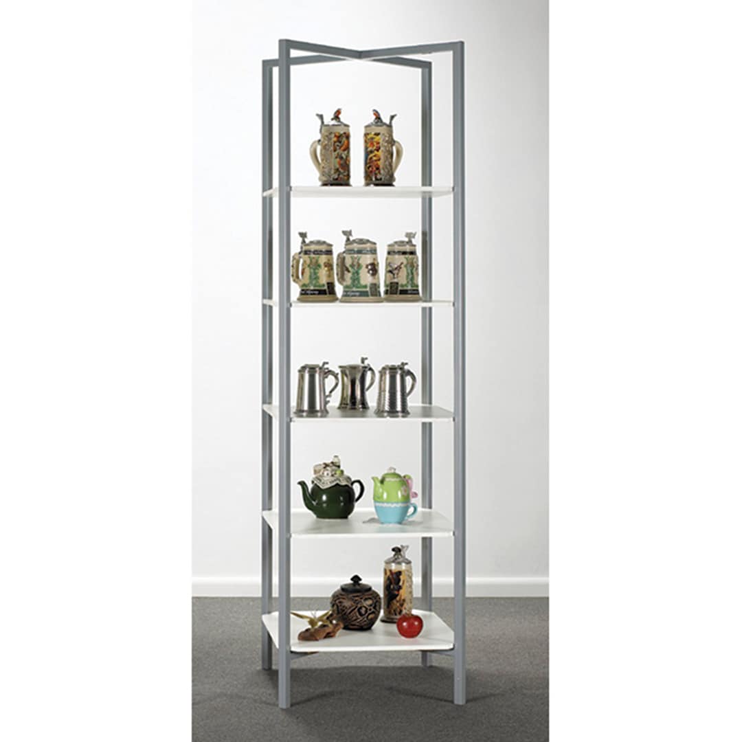 Open in modal - Etagere Display - 21" x 76" x 21", 5 Shelf