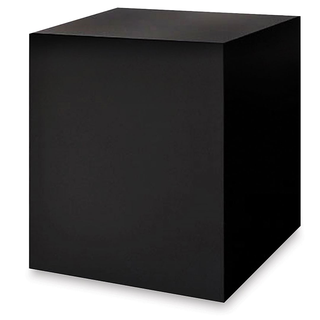 Open in modal - Xylem Laminate Pedestal - 15" x 15" x 18", Black