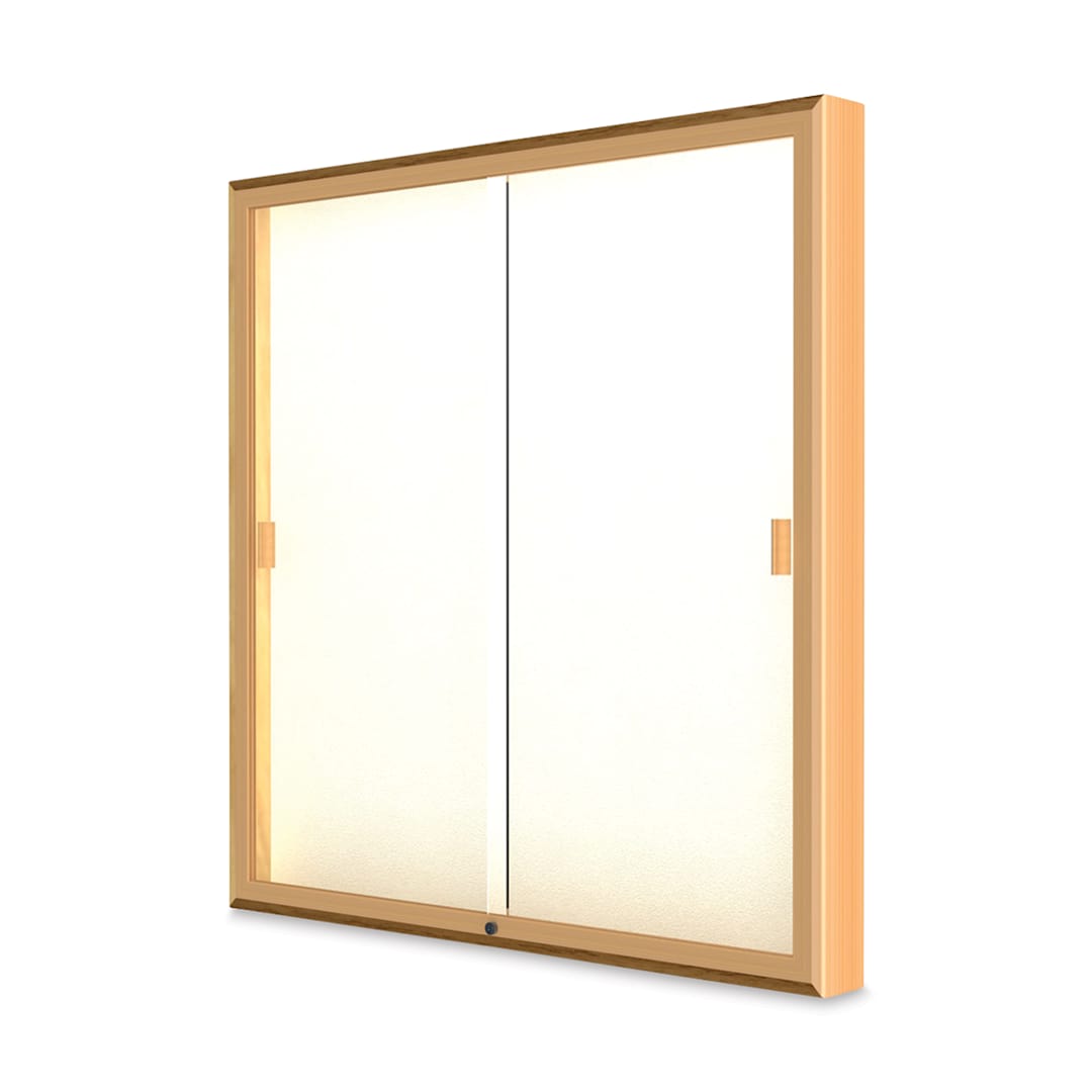 Open in modal - Waddell Legacy Wall Mounted Display Cabinet - 48" x 48" x 4", No Header, Plaque Display