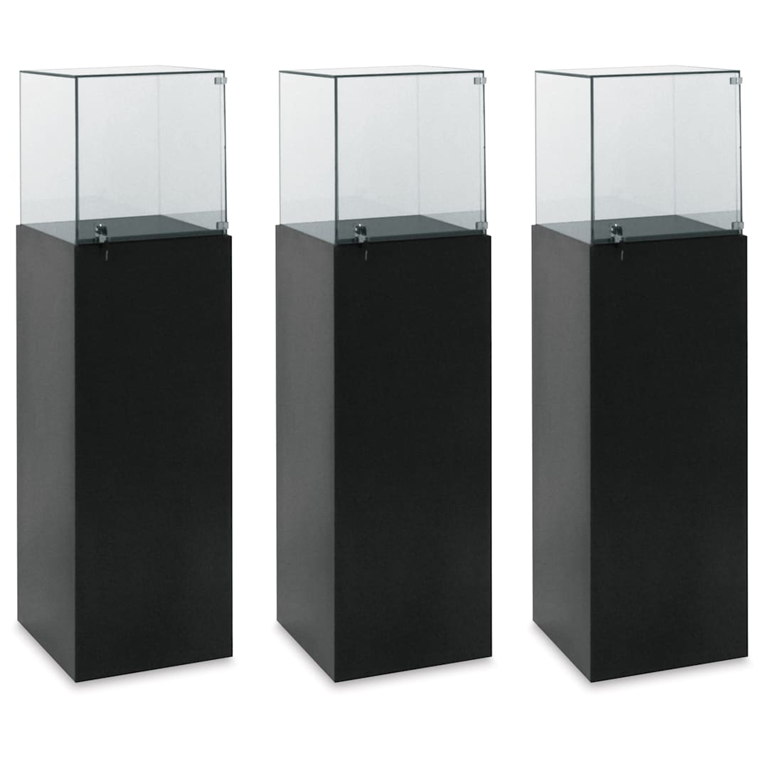 Open in modal - Techno Display Gallery Pedestals - 55 1/2", Large, Set of 3